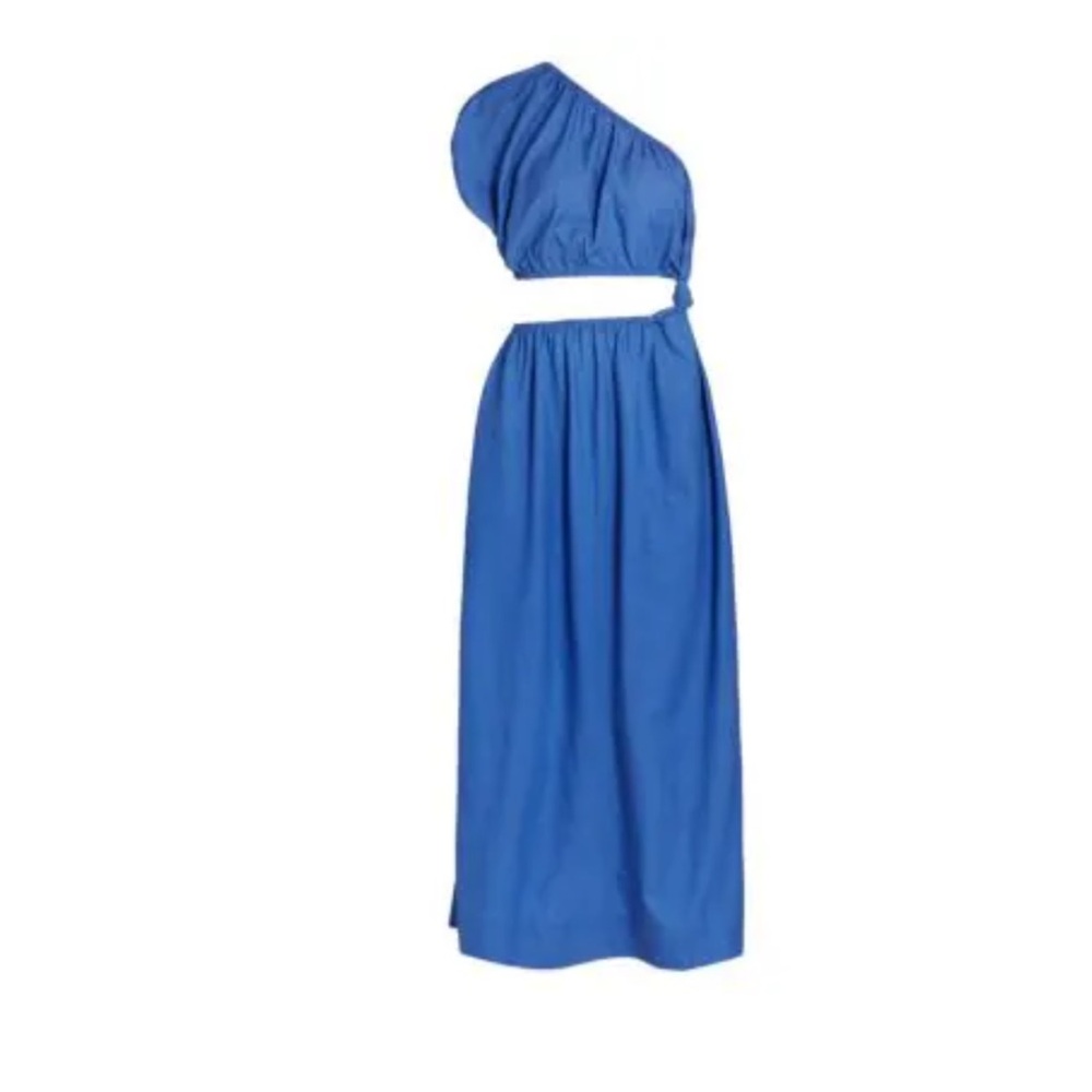 One shoulder cut out maxi dress